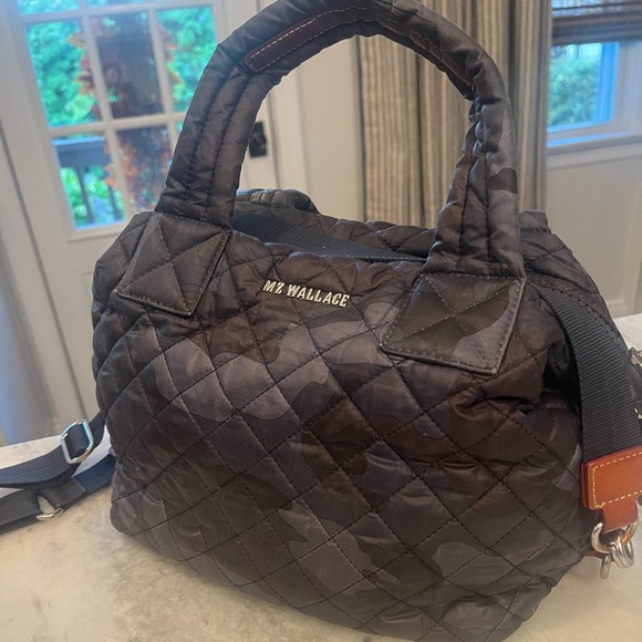 MZ Wallace Handbags - MZ Wallace Small Sutton Deluxe Quilted Nylon Crossbody Bag